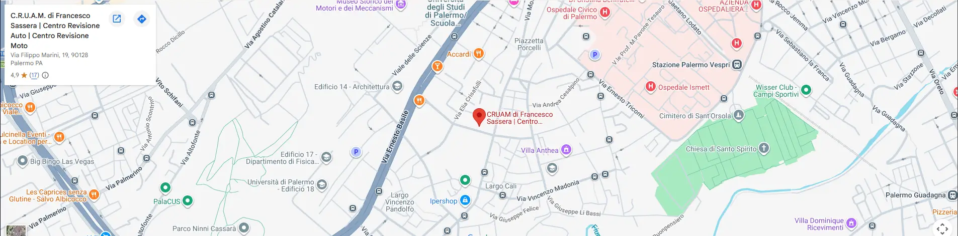 Mappa - C.R.U.A.M. di Francesco Sassera Mappa - C.R.U.A.M. di Francesco Sassera